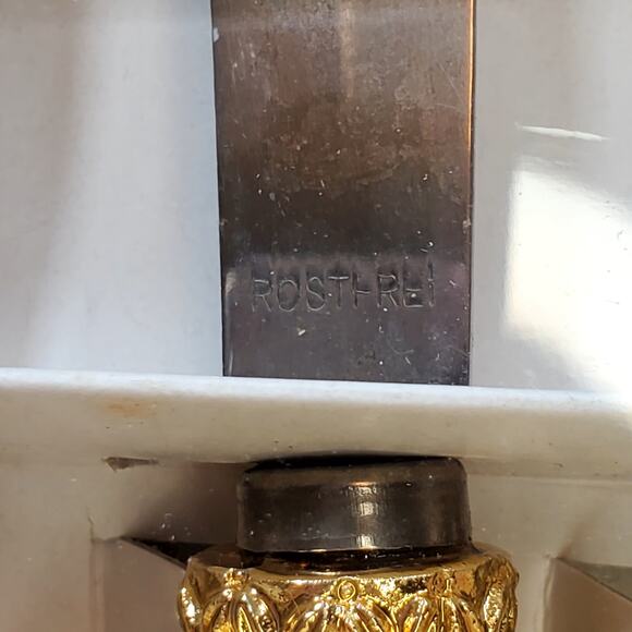 Rostfrei Gold Christmas Tree Spreader Cheese Knife Holiday Tableware Collectible - Picture 5 of 7